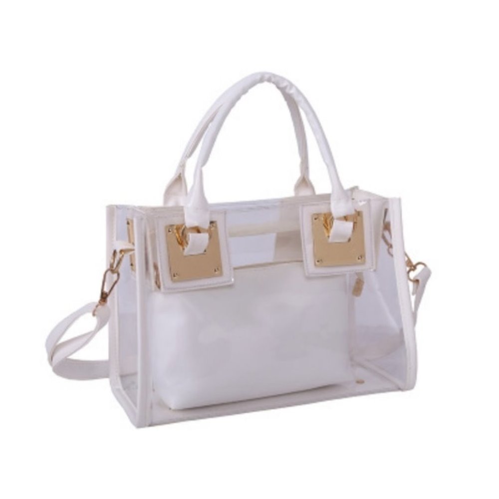 Fashion Clear Handbag(BG052B/G/W)